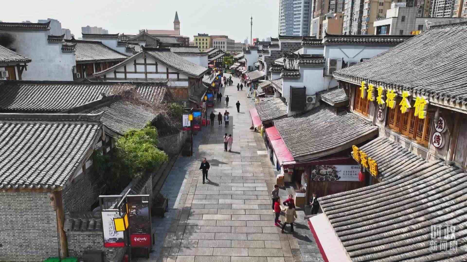 △常德河街。（總臺記者姚鵬、溫盛強拍攝）