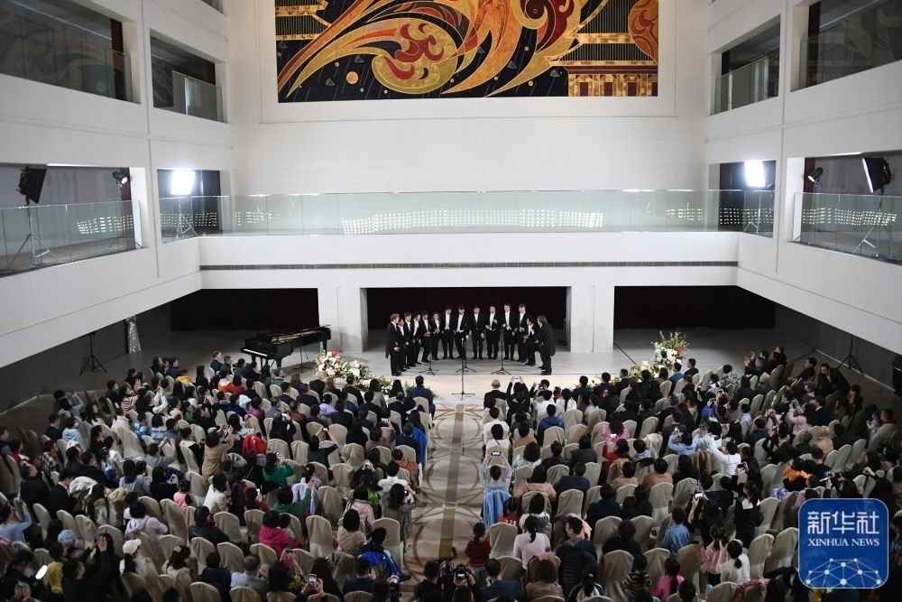 3月21日拍攝的“春暖·金融街韻律專場音樂會”現(xiàn)場。新華社記者 任超 攝