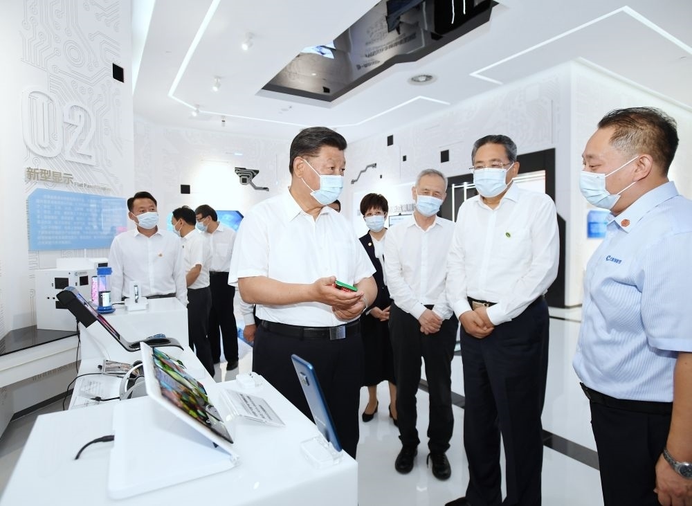 2020年8月19日下午，習(xí)近平總書(shū)記在安徽省合肥市參觀安徽創(chuàng)新館，了解安徽省科技創(chuàng)新和新興產(chǎn)業(yè)發(fā)展情況。