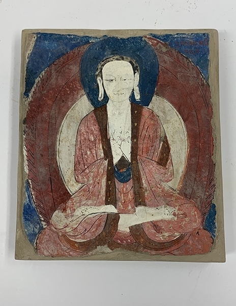 佛像壁畫殘片（暫定名）。國(guó)家文物局供圖