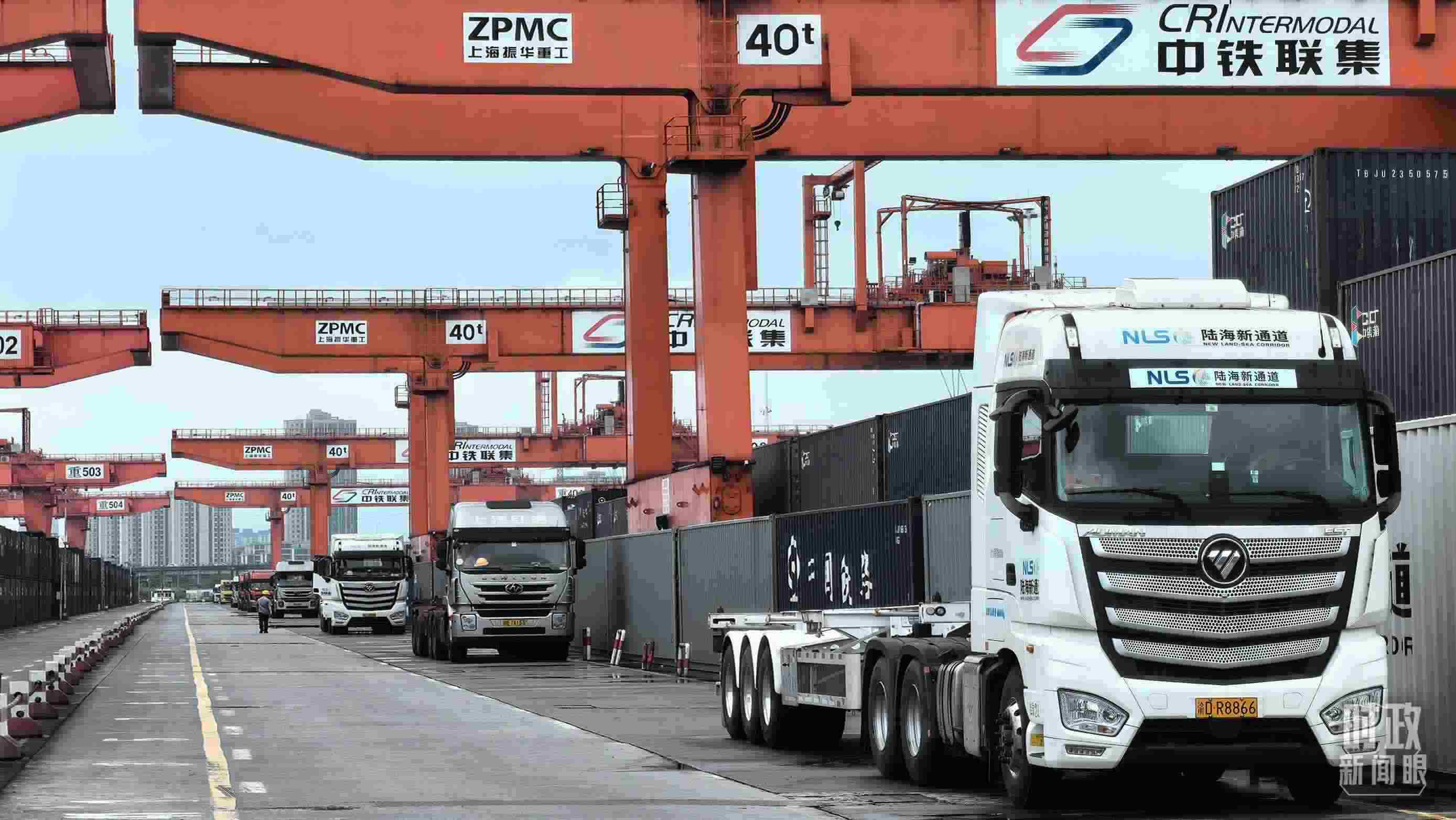 △重慶國際物流樞紐園區(qū)。（總臺央視記者趙化拍攝）