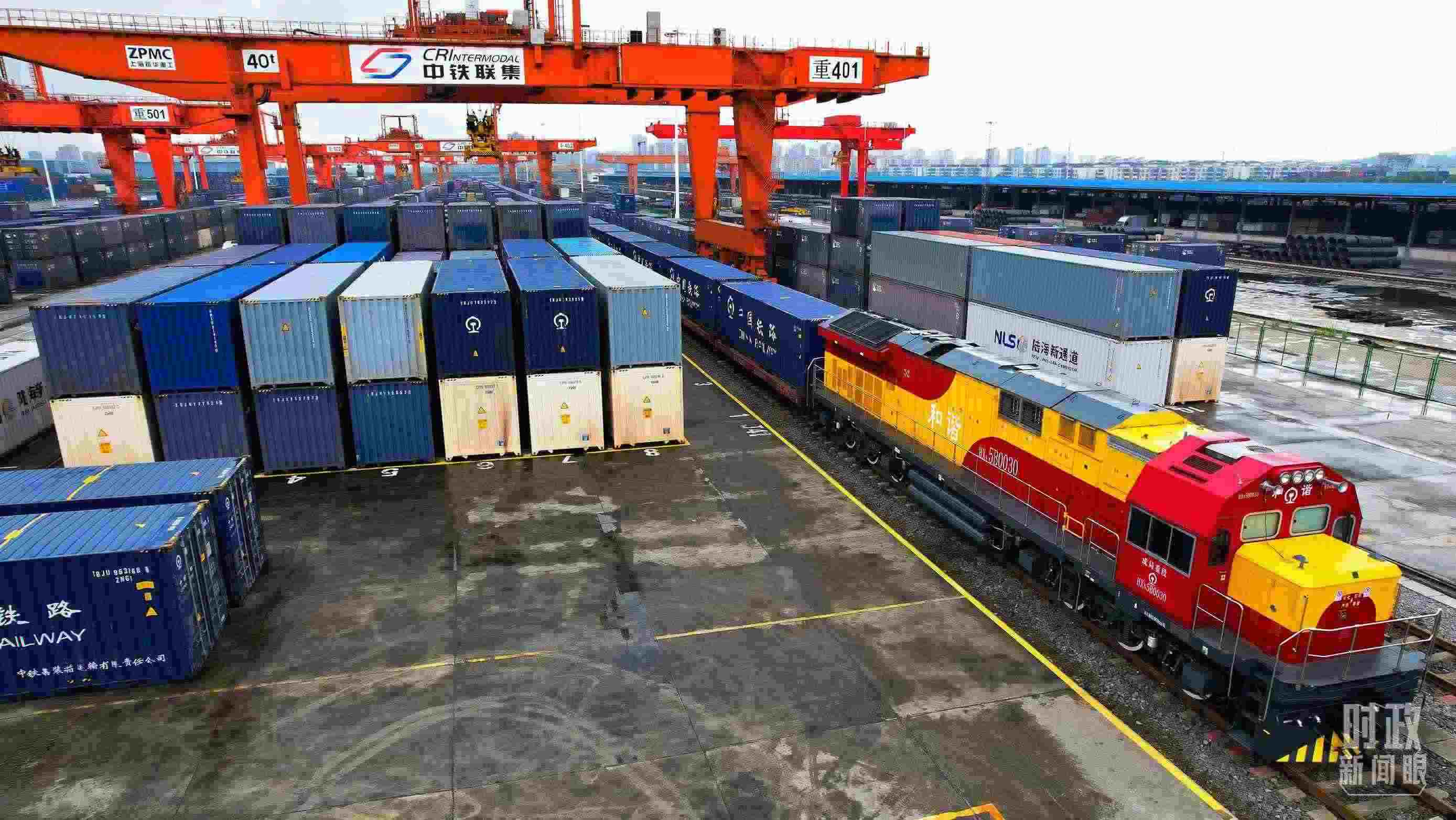 △重慶國(guó)際物流樞紐園區(qū)。（總臺(tái)記者劉雨拍攝）