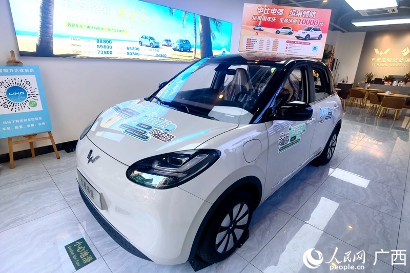五菱汽車推出置換補(bǔ)貼。人民網(wǎng)記者 陳燕攝