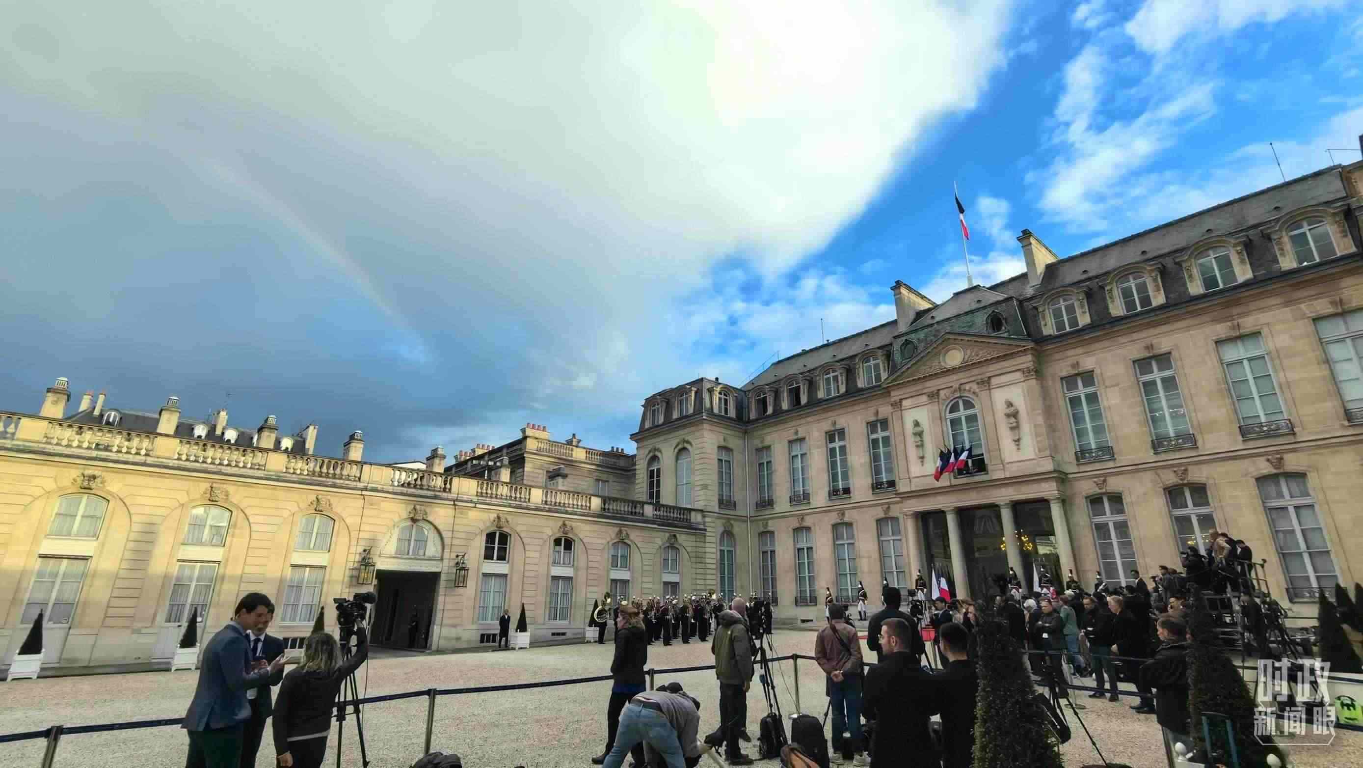 △愛麗舍宮。（總臺(tái)央視記者馬超拍攝）