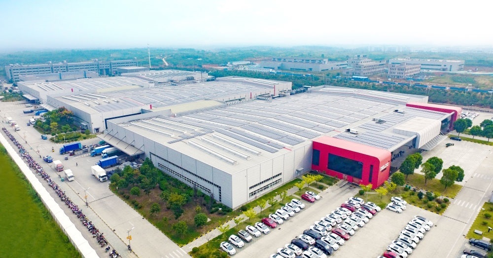 圖為德力西電氣蕪湖工廠（無人機(jī)照片）。（德力西集團(tuán)供圖）