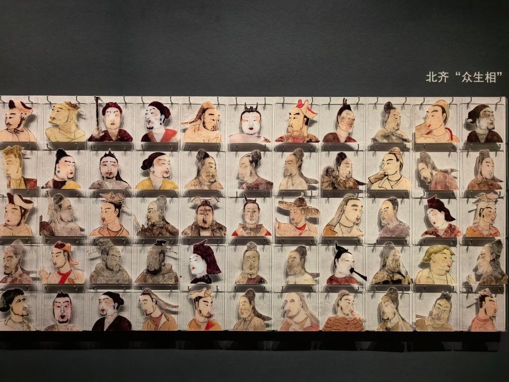太原北齊壁畫博物館從山西北朝壁畫中提取人物元素展現(xiàn)當(dāng)時(shí)民族融合、文化交流。太原北齊壁畫博物館供圖