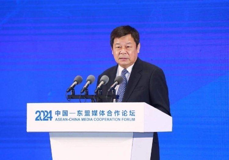 杜占元致辭。中國外文局供圖