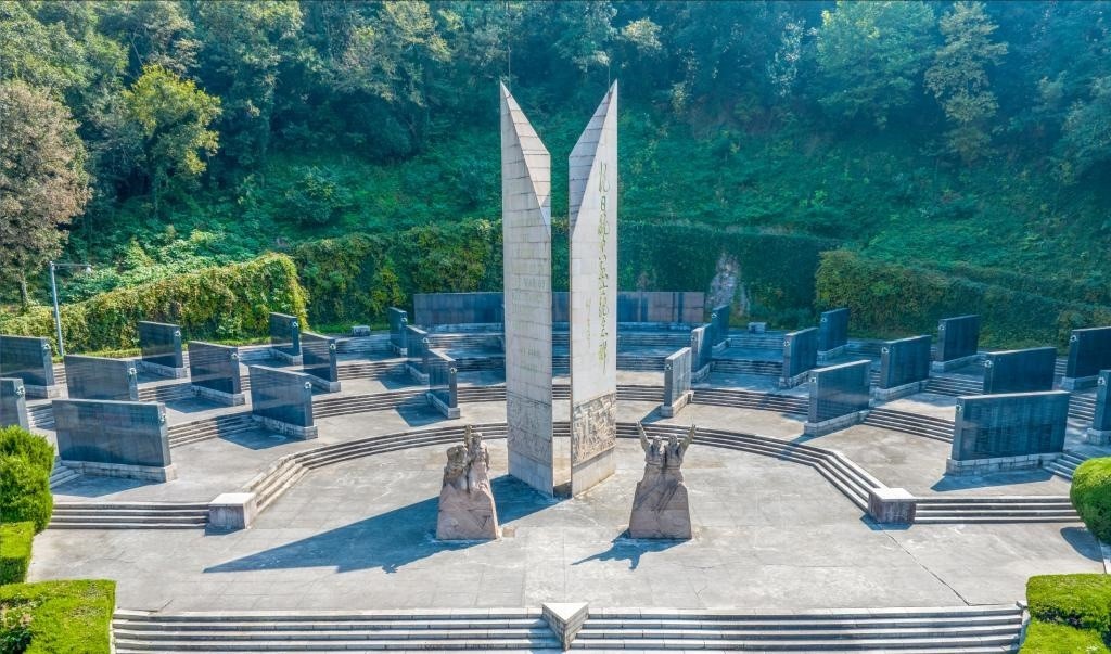 抗日航空英烈紀(jì)念碑廣場(chǎng)。（受訪單位供圖）