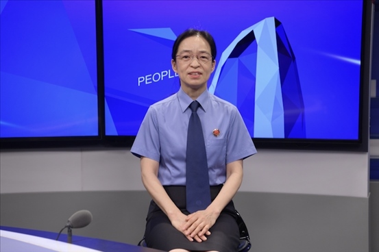 最高人民檢察院行政檢察廳二級高級檢察官張立新。人民網(wǎng)記者 王曉嘯攝