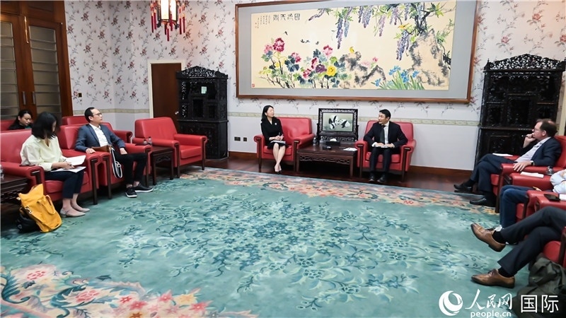 中外媒體吹風(fēng)會現(xiàn)場。 人民網(wǎng) 郭錦標(biāo)攝