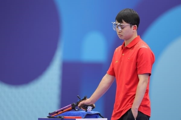 謝瑜在比賽中。 人民日?qǐng)?bào)報(bào)道團(tuán) 陶相安攝