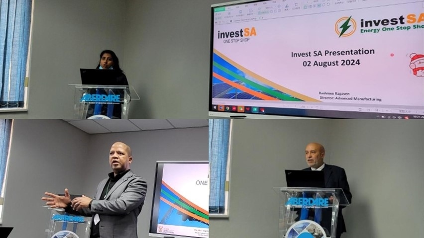 南非貿(mào)工部官員主旨演講。南中經(jīng)貿(mào)協(xié)會(huì)供圖