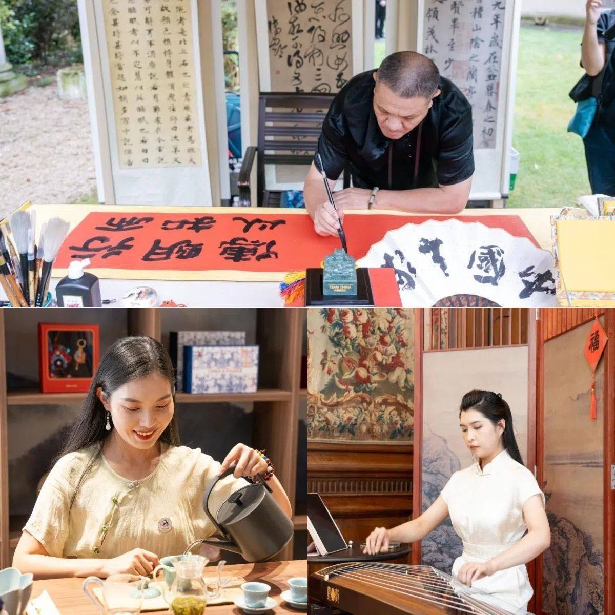 中國非遺與傳統(tǒng)文化展區(qū)引人入勝。 “中國之家”供圖