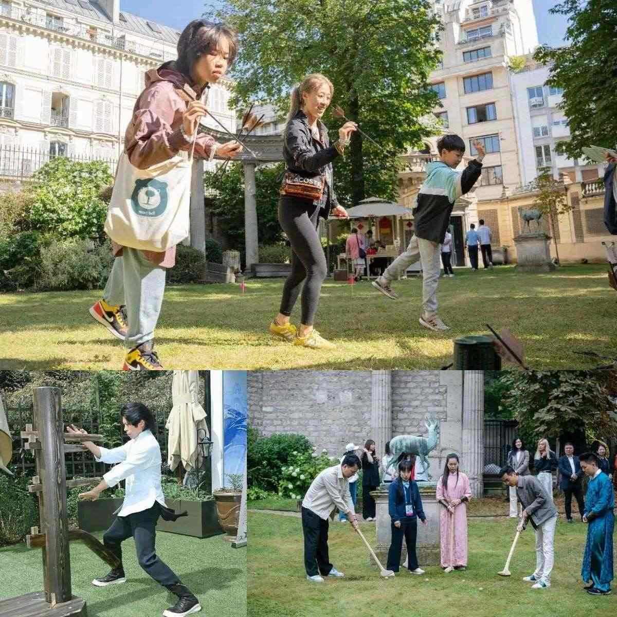 中國傳統(tǒng)體育項(xiàng)目互動(dòng)體驗(yàn)區(qū)樂趣橫生?！爸袊摇惫﹫D