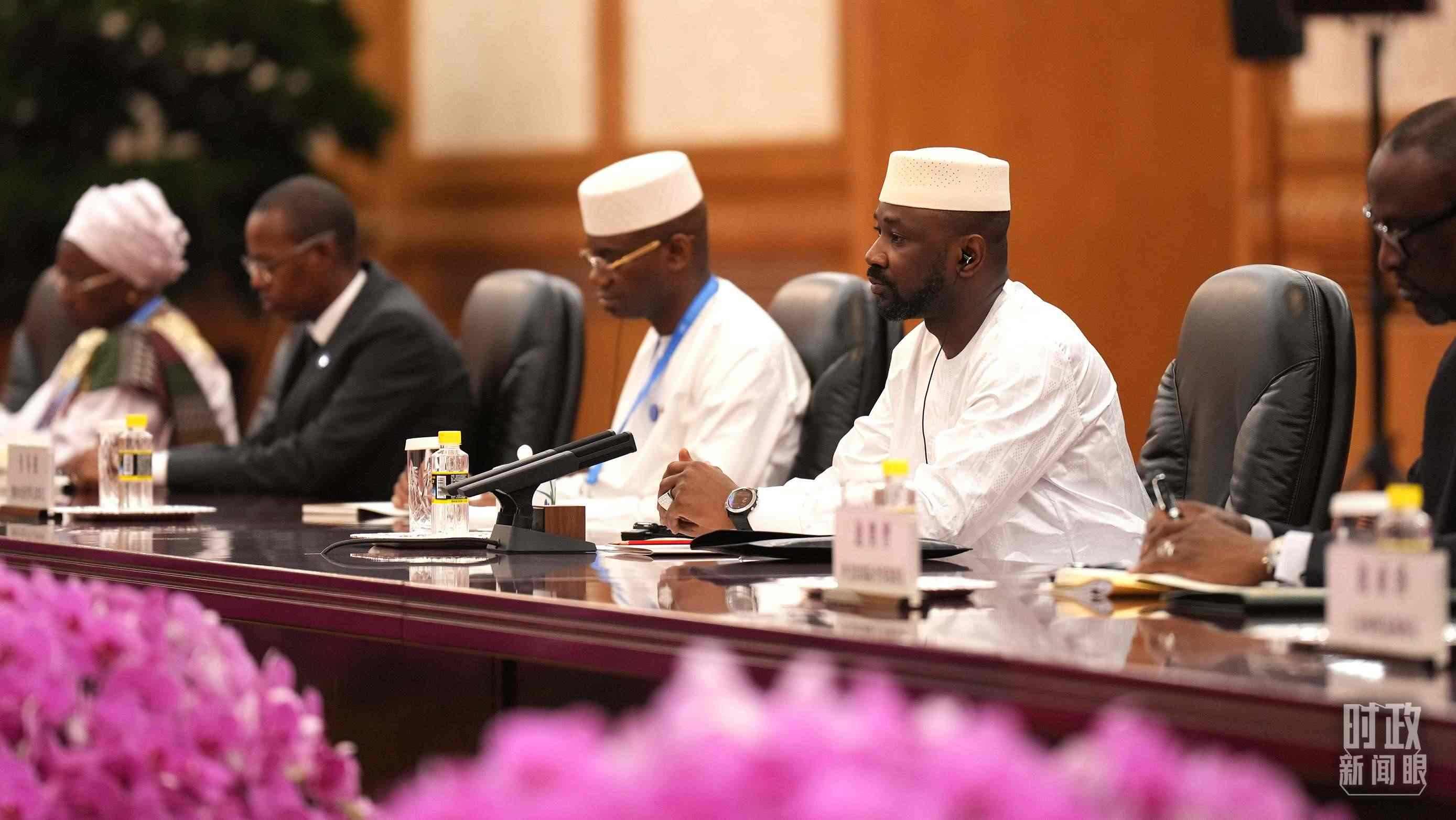 △馬里總統(tǒng)戈伊塔。（總臺(tái)記者李晉拍攝）