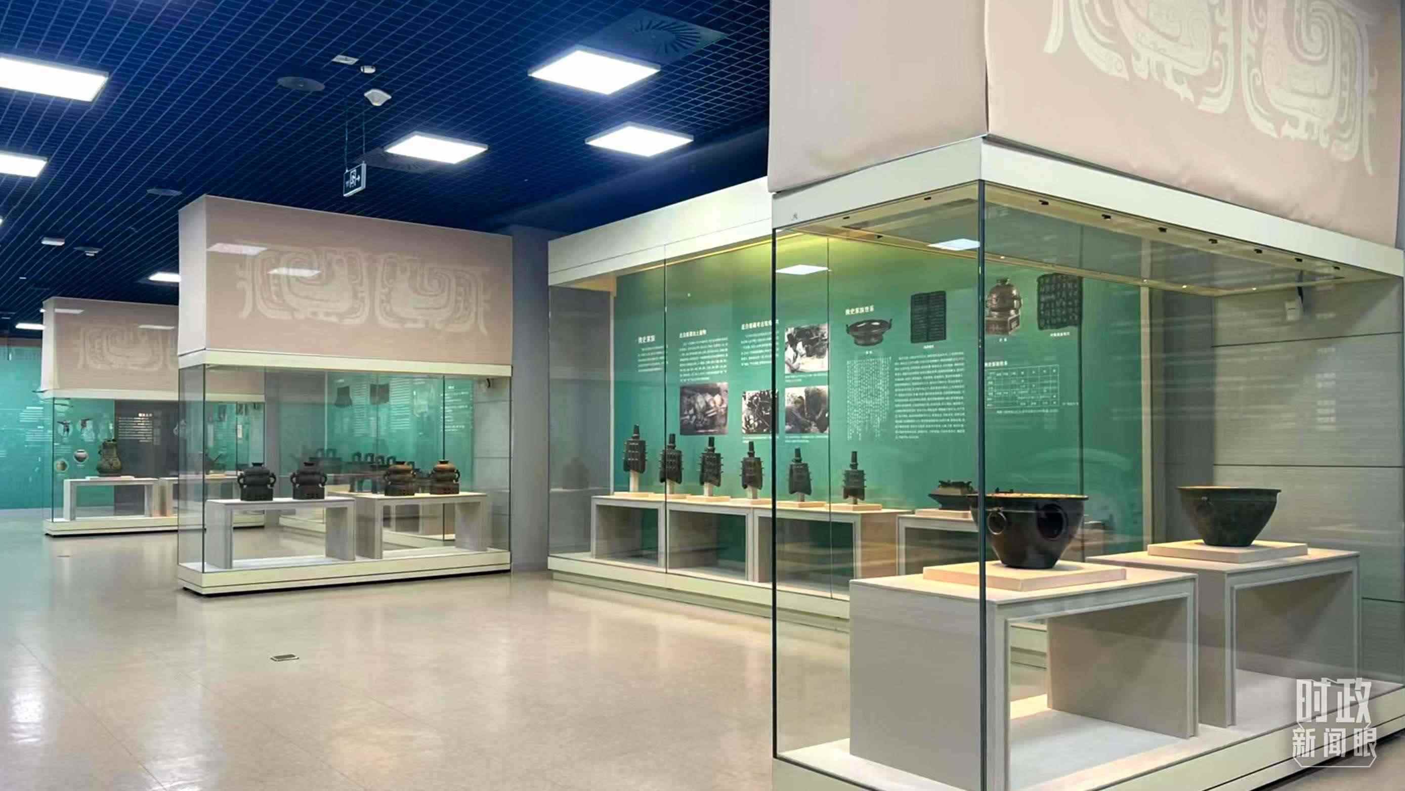 △ 寶雞青銅器博物院內(nèi)展陳。（總臺記者崔剛拍攝）