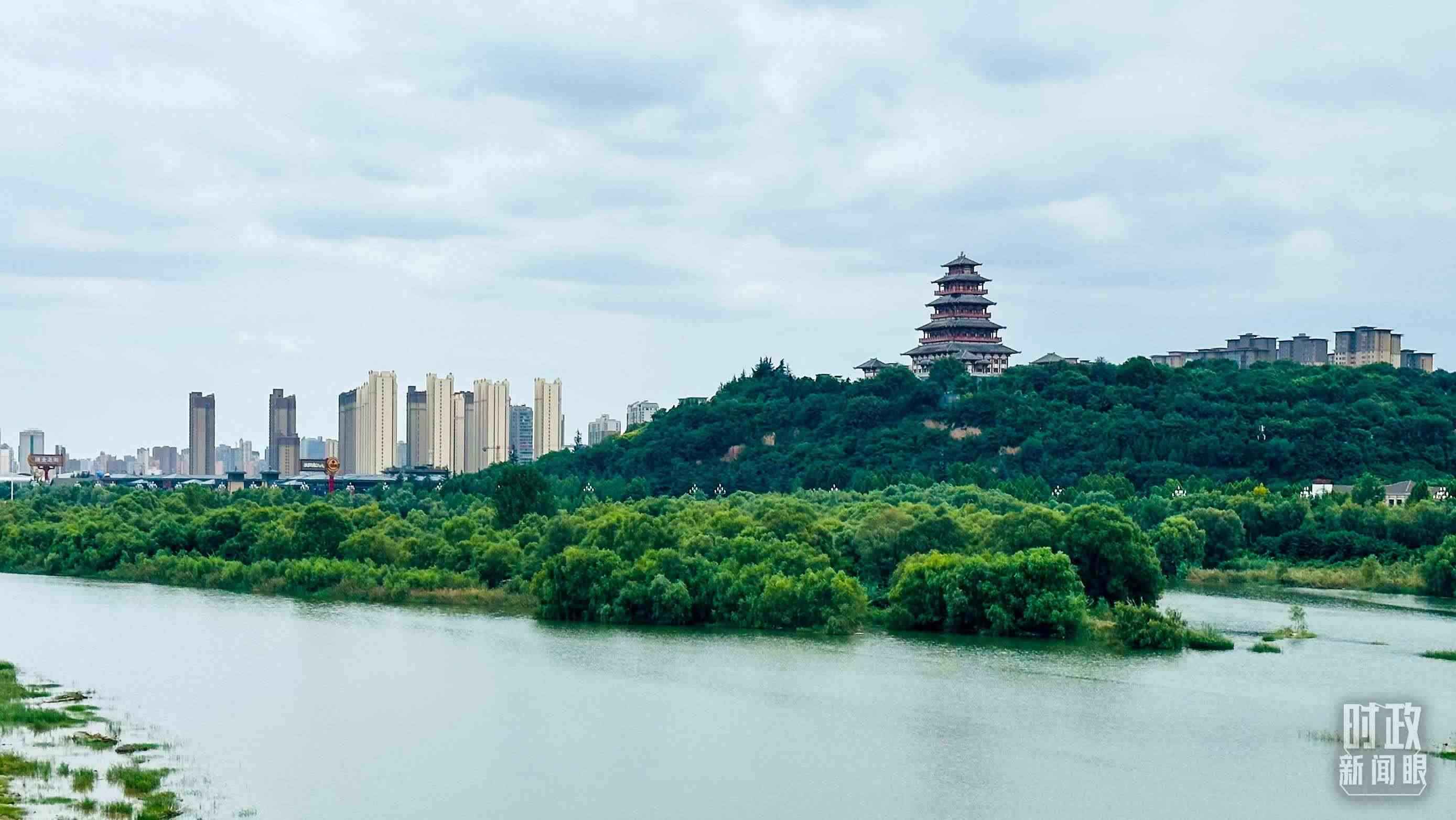 △黃河的第一大支流——渭河。（總臺央視記者范一鳴拍攝）