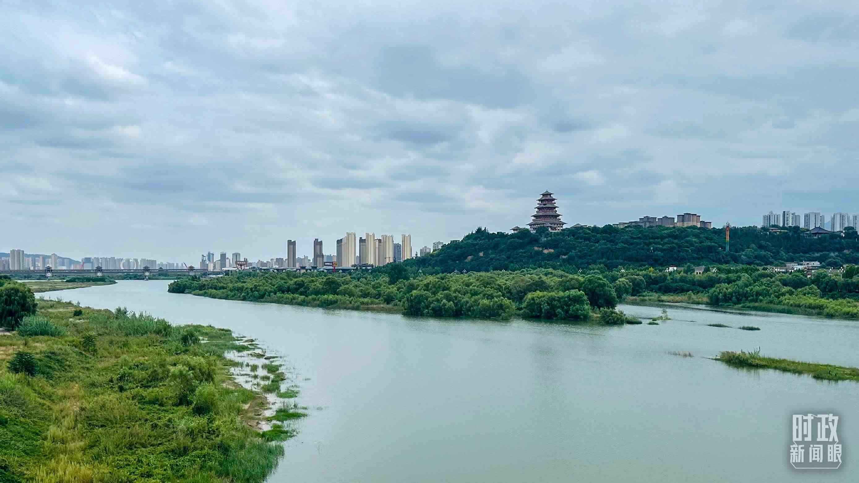 △ 渭河。（總臺央視記者范一鳴拍攝）