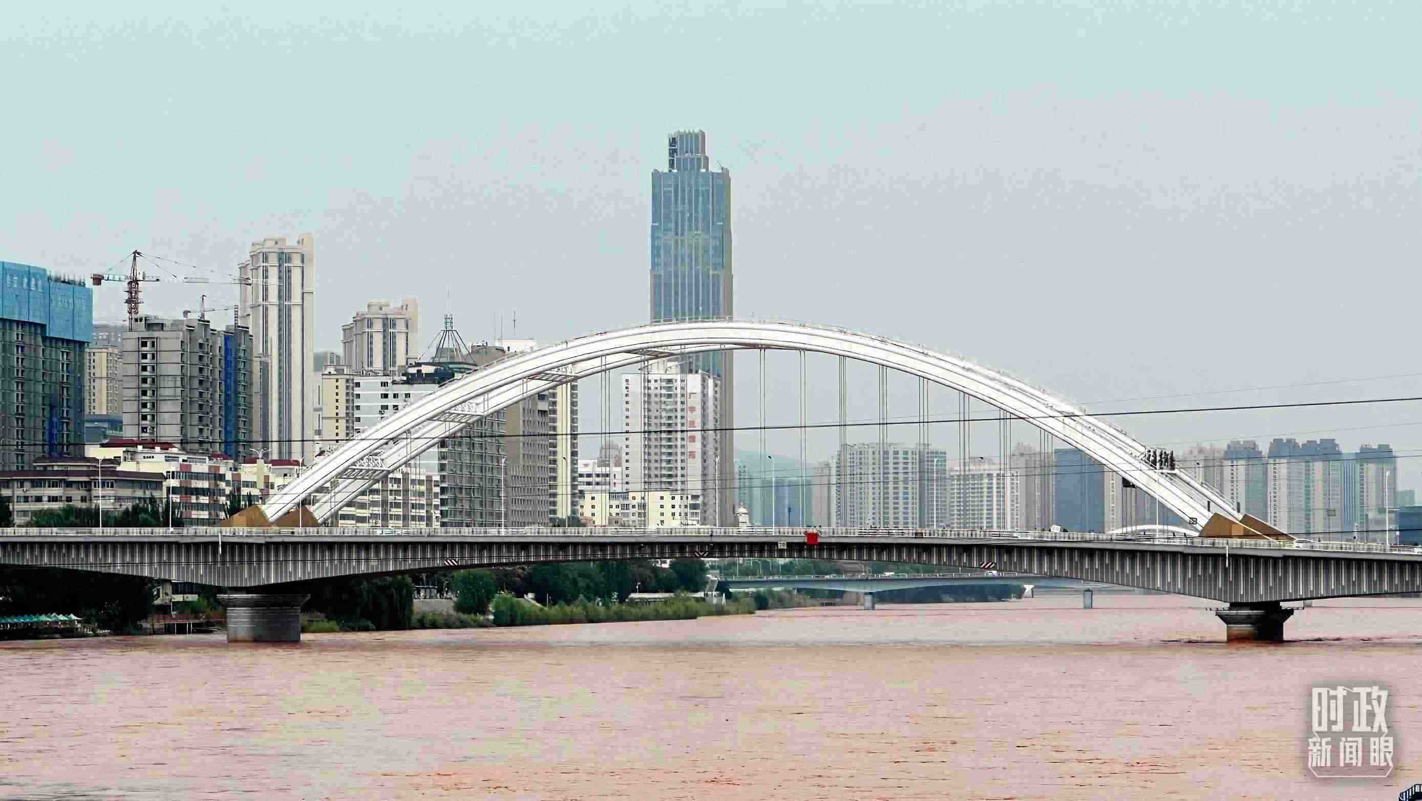 △黃河蘭州段。（總臺央視記者范一鳴拍攝）