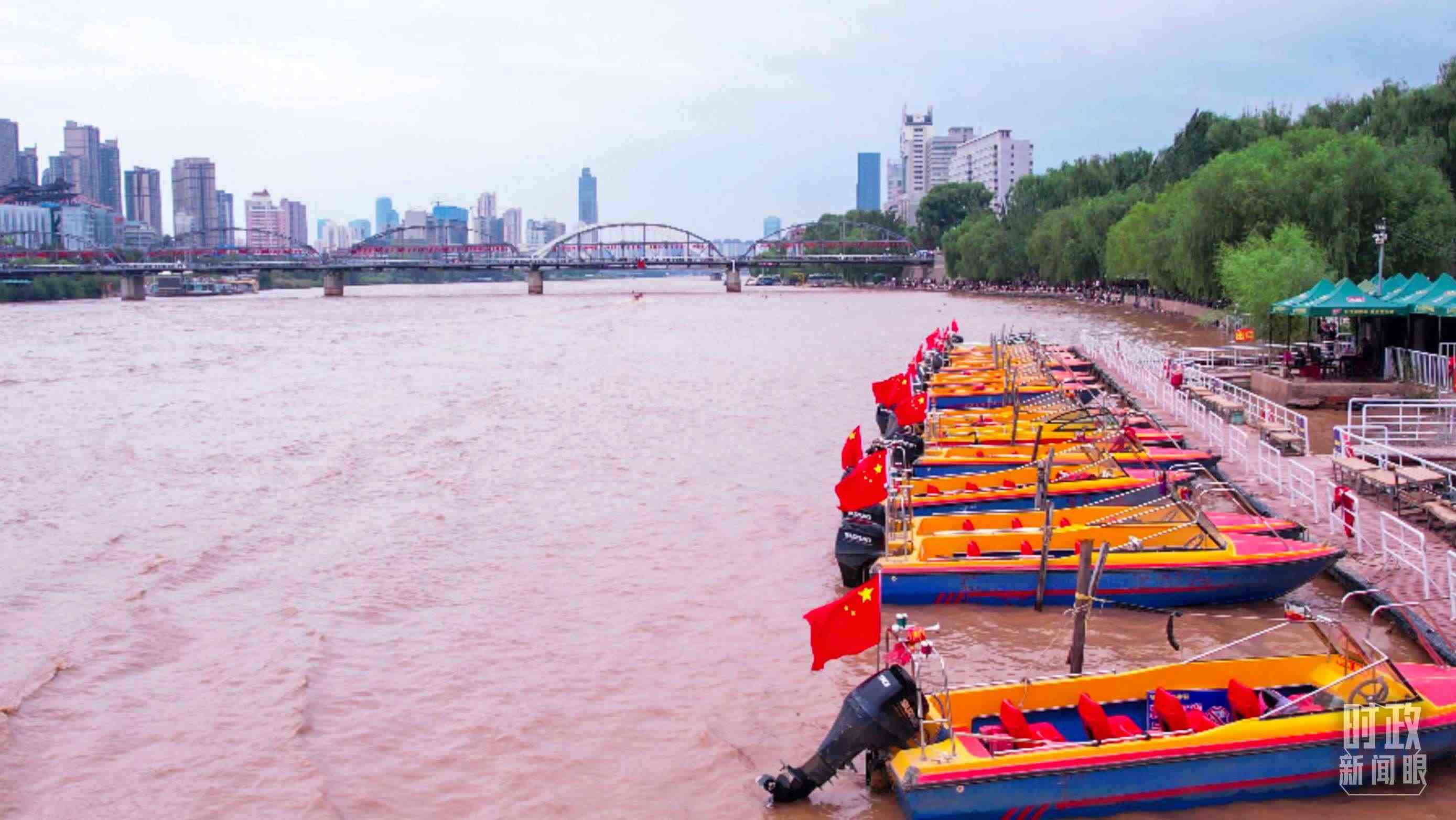 △黃河蘭州段。（總臺記者張吉瑞拍攝）