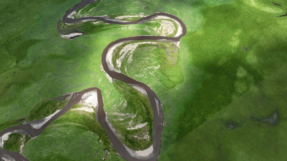 2023年7月6日在甘肅省甘南藏族自治州瑪曲縣拍攝的阿萬倉濕地景色（無人機照片）?，斍鷿竦卣嫉?62萬畝，是黃河上游重要的水源涵養(yǎng)區(qū)和生態(tài)功能區(qū)，被譽為“黃河之腎”。