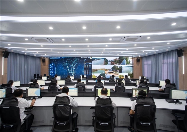 位山灌區(qū)智慧調(diào)度中心 。受訪者供圖