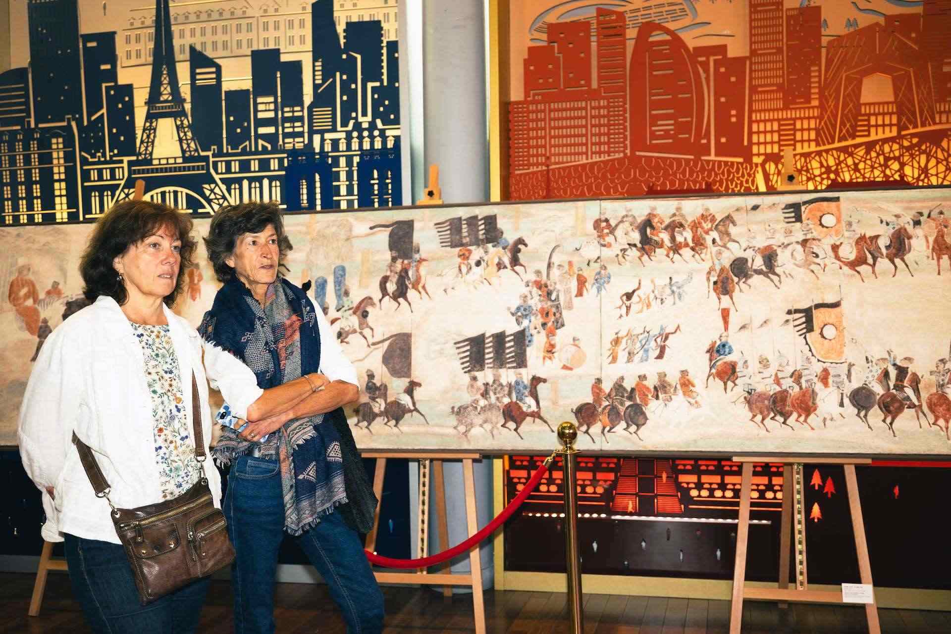 “絲路丹青——絲綢之路沿線壁畫傳摹展”在巴黎中國文化中心隆重開幕。中國藝術(shù)研究院供圖