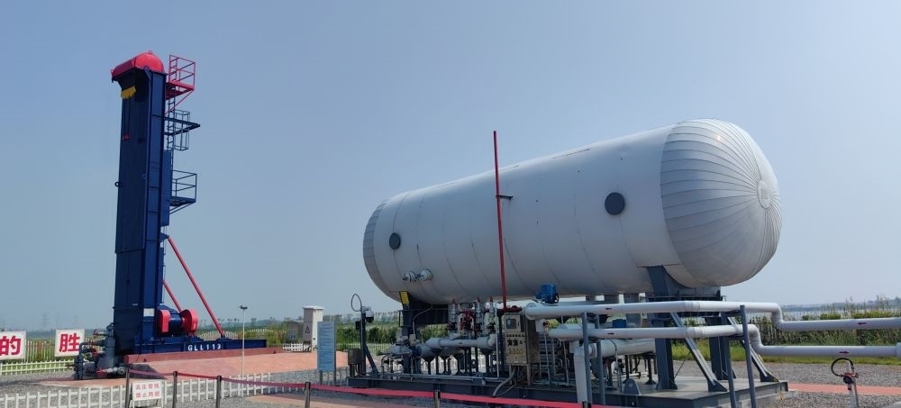 2024年8月30日，勝利油田萊113區(qū)塊CCUS項目現(xiàn)場。新華社記者 陳國峰 攝