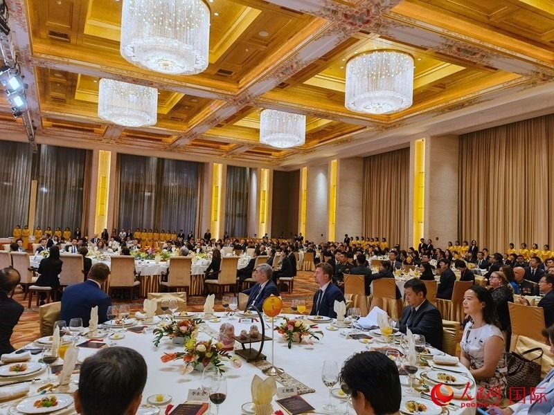 慶祝中俄建交75周年招待會在京舉行。人民網(wǎng)記者 李明琪攝