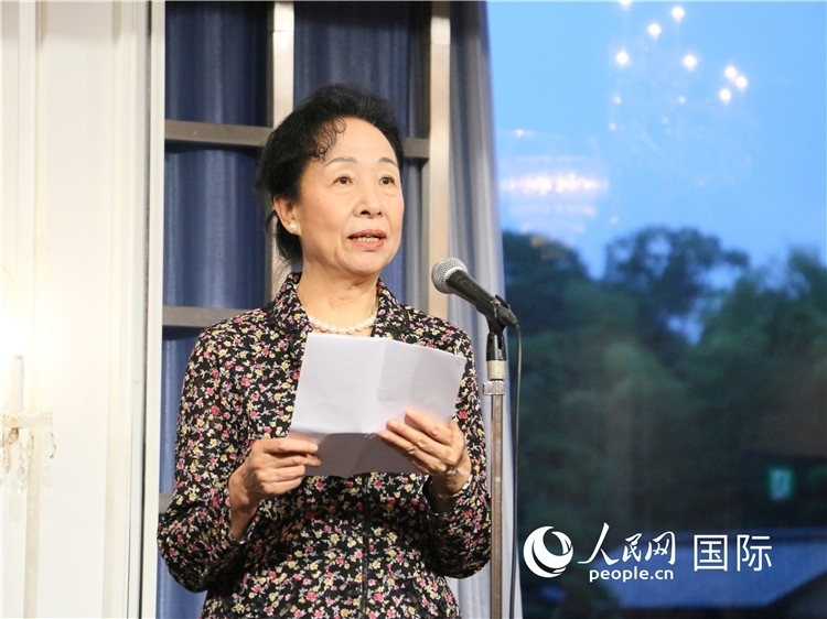 中國商務(wù)部原部長(zhǎng)助理郭莉致辭。人民網(wǎng) 許可攝