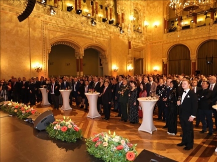 招待會(huì)現(xiàn)場。中國駐匈牙利大使館供圖