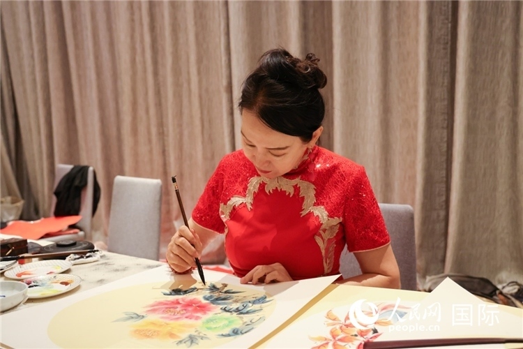 中國傳統(tǒng)文化展示。人民網(wǎng)記者任皓宇攝