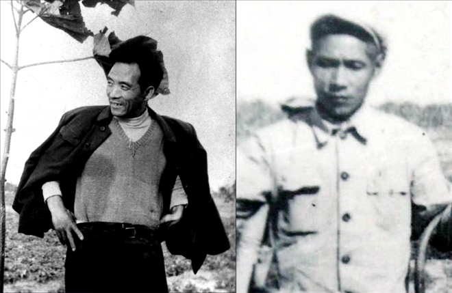 拼版照片：左圖為焦裕祿資料照片；右圖為谷文昌資料照片。