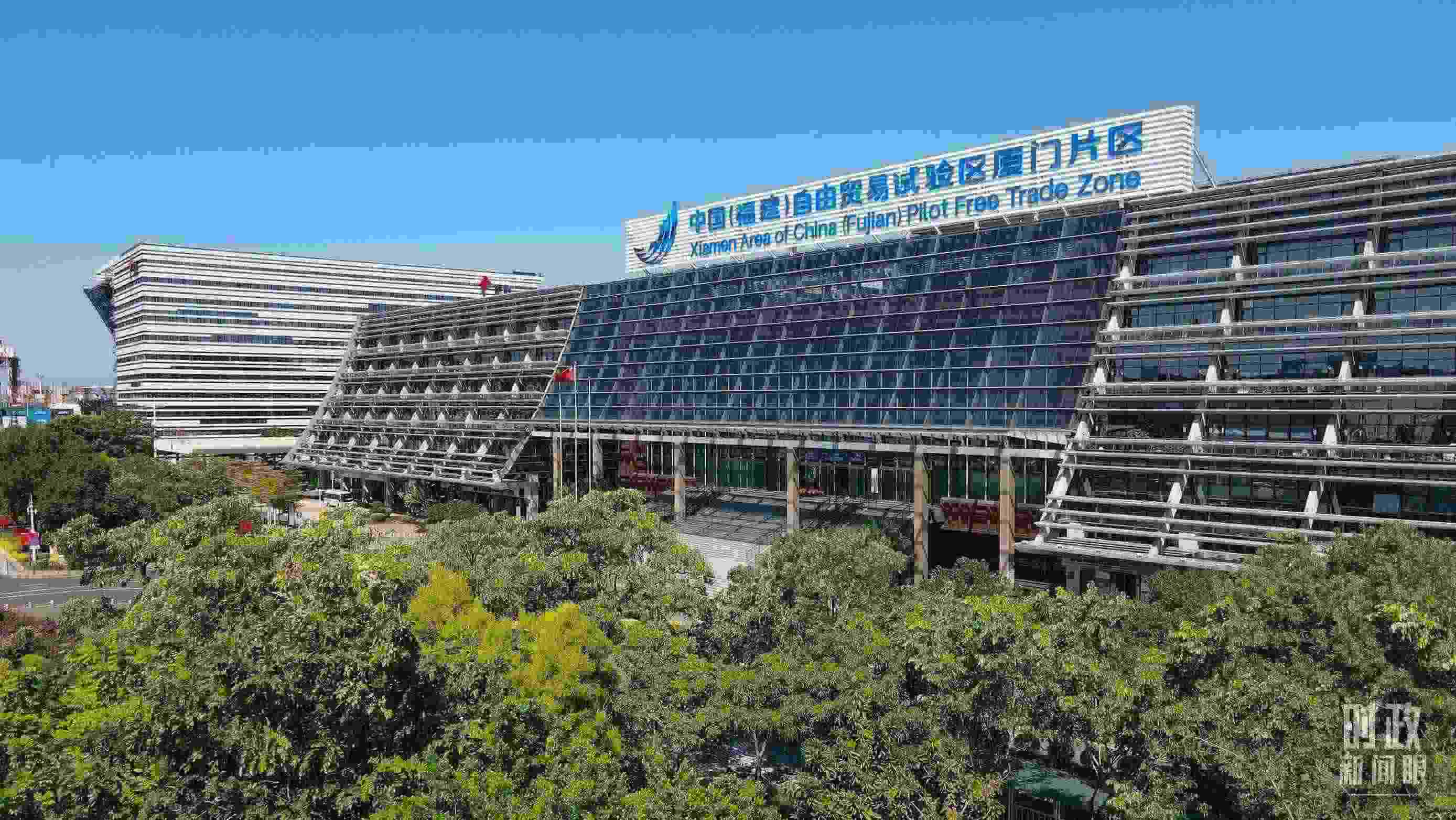 △中國（福建）自由貿(mào)易試驗(yàn)區(qū)廈門片區(qū)。（總臺記者鄭皓拍攝）