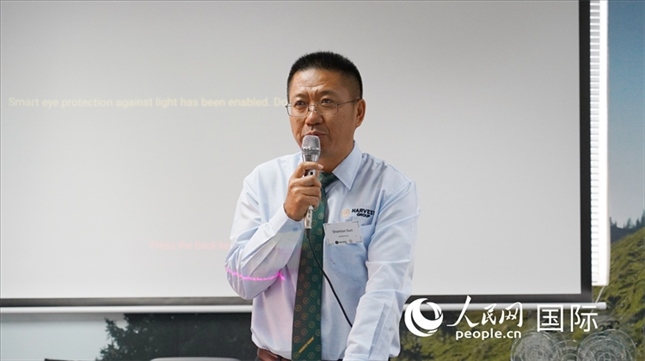 碩豐集團董事長孫曉棟發(fā)言。 人民網(wǎng) 張茜攝