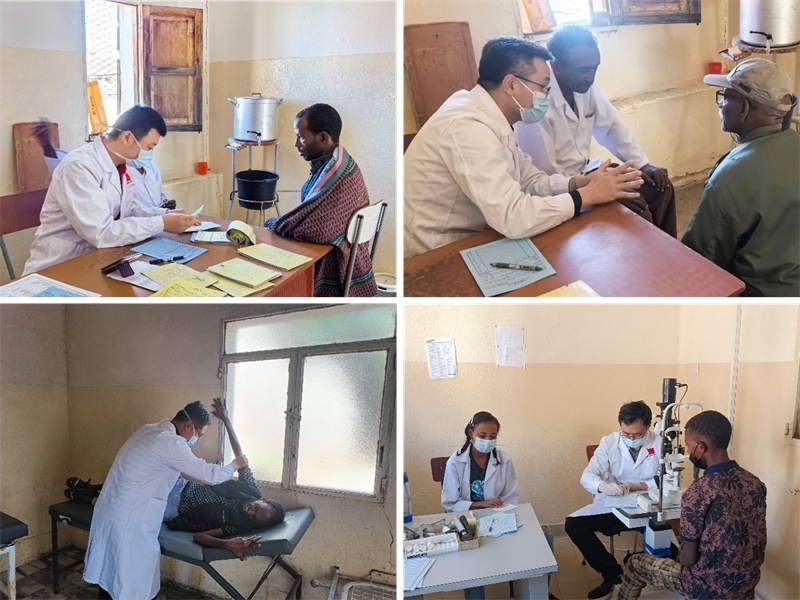 中國(guó)第17批援厄立特里亞醫(yī)療隊(duì)在科倫醫(yī)院開展巡診活動(dòng)。中國(guó)第17批援厄立特里亞醫(yī)療隊(duì)供圖