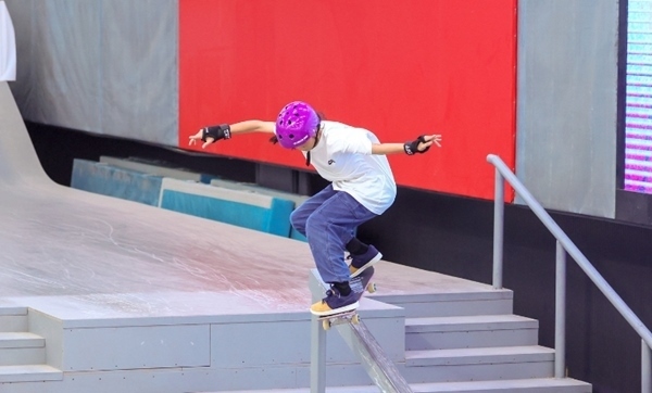 崔宸曦在比賽中。賽事組委會(huì)供圖