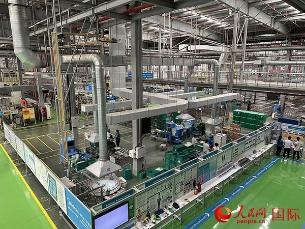 中企美的泰國工廠。人民網(wǎng)記者 簡承淵攝