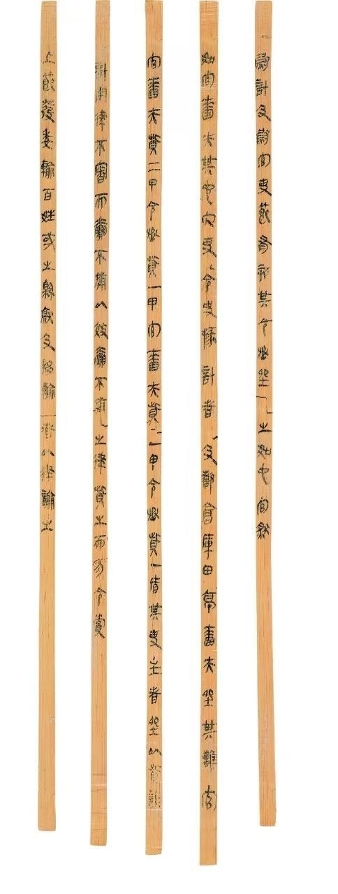 △云夢(mèng)睡虎地秦簡(jiǎn)，《秦律十八種》之《效律》。