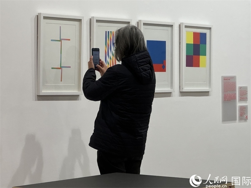 11月8日，觀眾在“瑞士經(jīng)典設(shè)計(jì)展”作品前駐足欣賞。人民網(wǎng) 謝瑩攝 