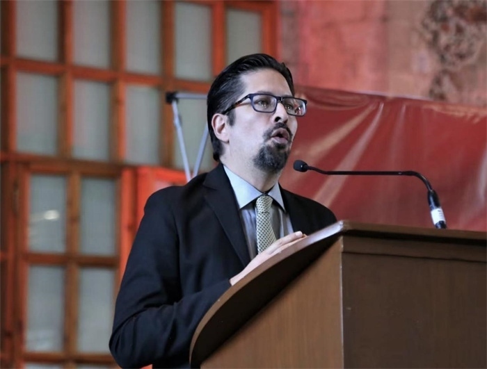 何塞·雷伊瓦作主旨發(fā)言。主辦方供圖