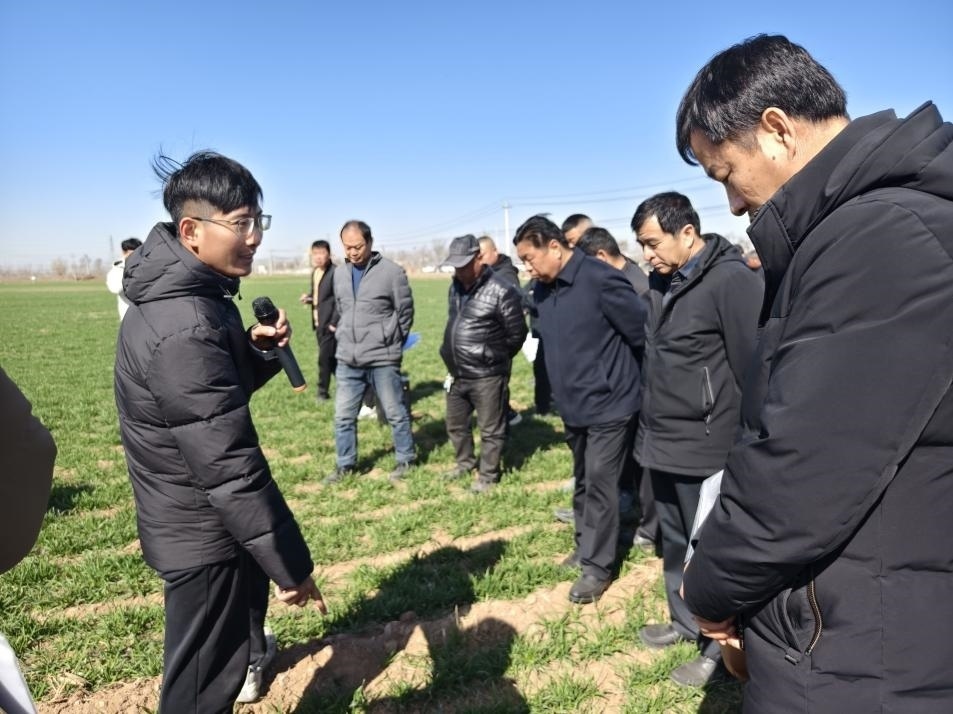 科技小院的“學(xué)生專(zhuān)家”（左一）。受訪者供圖