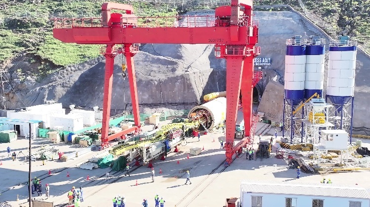 項(xiàng)目步進(jìn)現(xiàn)場(chǎng)。中水電十一局供圖