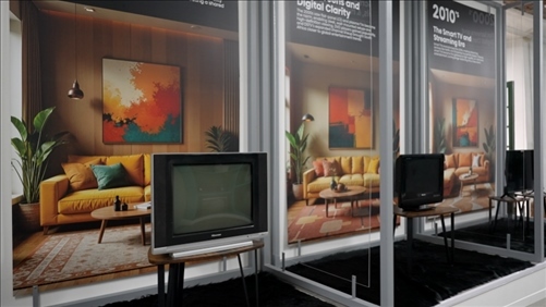 海信顯示技術展示畫作。海信南非公司供圖