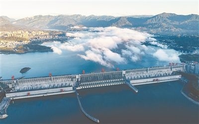 圖為三峽大壩。 新華社發(fā)（鄭家裕攝）
