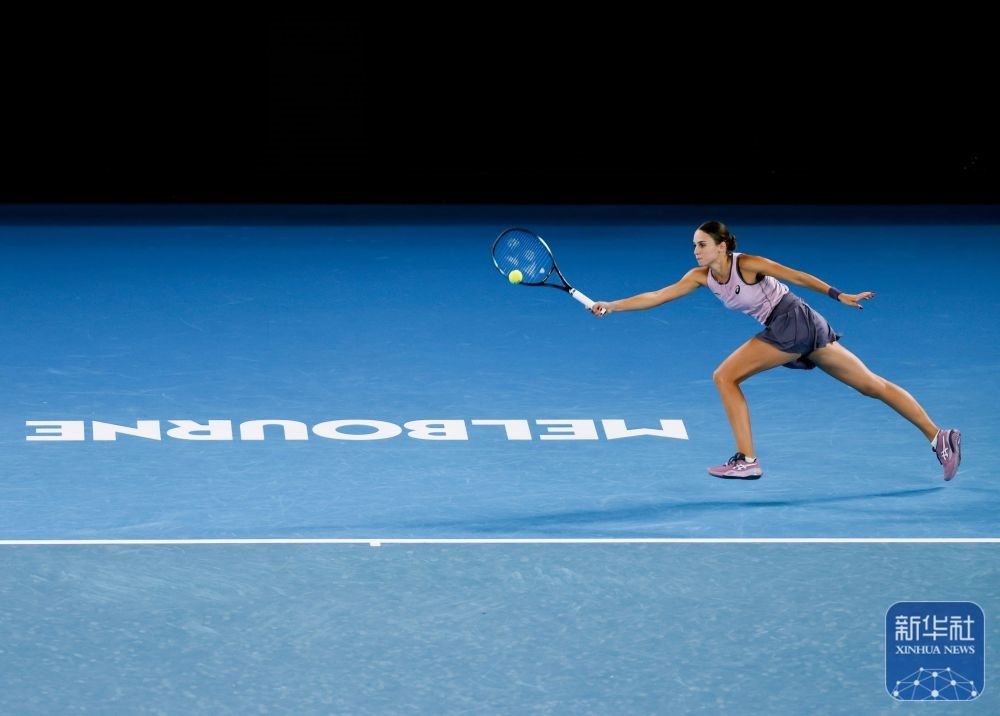 ↑托多尼在比賽中回球。新華社記者 馬平 攝