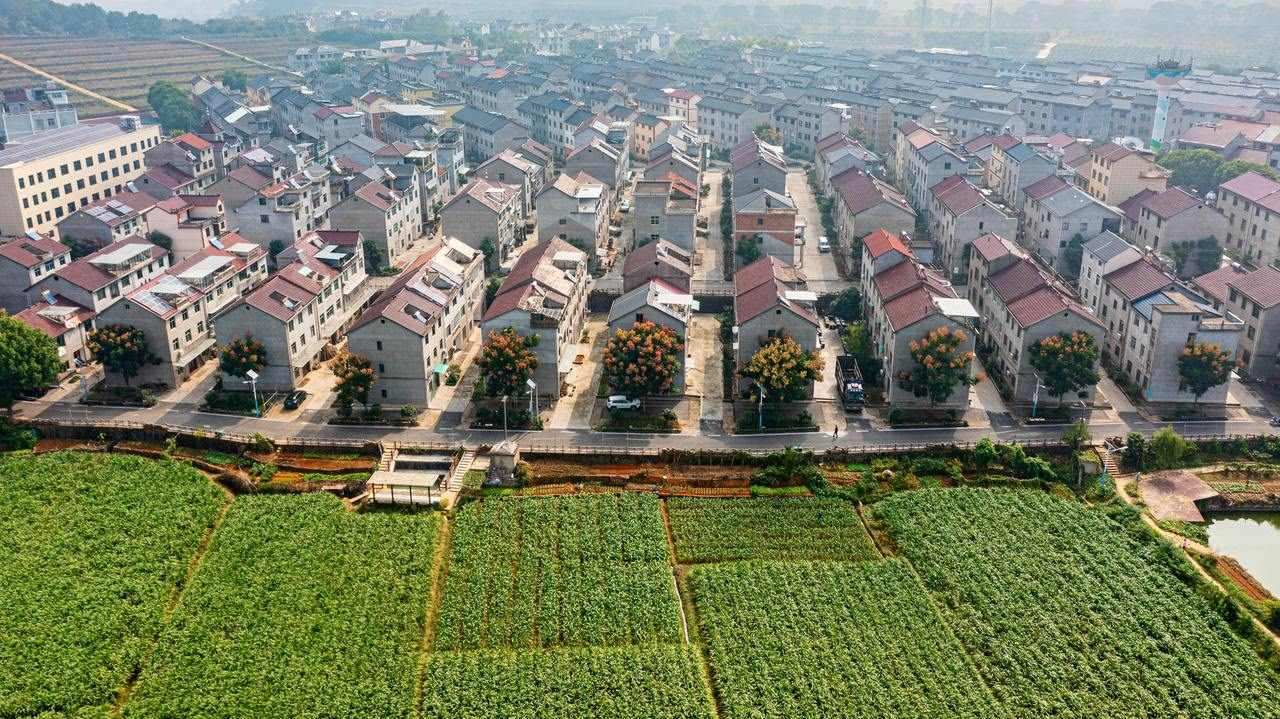 衢州市衢江區(qū)云溪鄉(xiāng)希望新村鳥瞰圖。衢州市衢江區(qū)委宣傳部 供圖