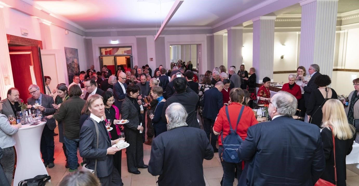 圖為新春酒會現(xiàn)場。紐倫堡-埃爾蘭根孔子學(xué)院供圖