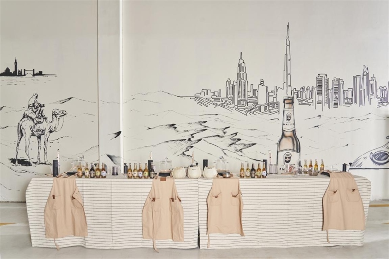 工廠內(nèi)設(shè)有互動(dòng)區(qū)，參觀訪客可以親手制作麥芽飲料，受訪對象供圖