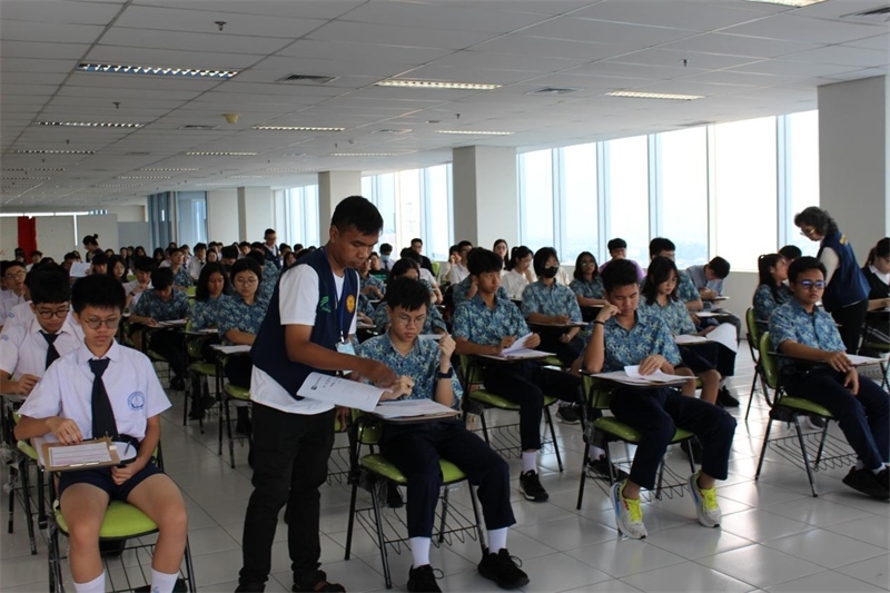 考試現(xiàn)場。印尼雅加達華文教育協(xié)調(diào)機構(gòu)供圖